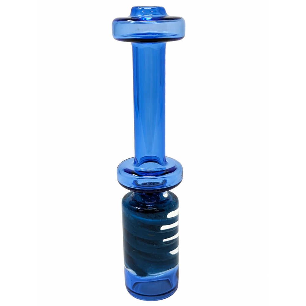 4.2" Double Ring Inner Spiral Bowl Chillum Hand Pipe [WSG888]